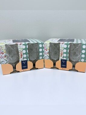 Roller Rabbit Acrylic Clear Goblets, Set of 8, Spring 2026 New